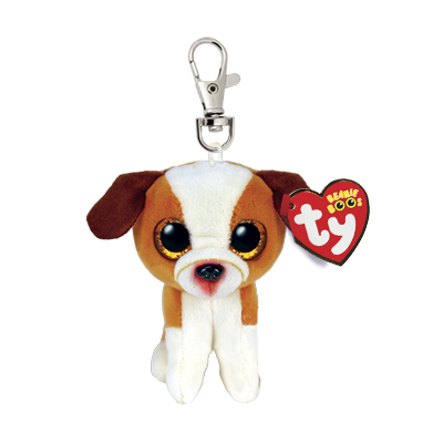 Beanie Boo Clips - Hugo the Brown and White Dog