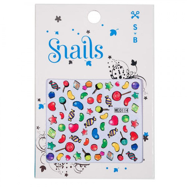 Snails Nail Polish Stickers - Candy Crush
