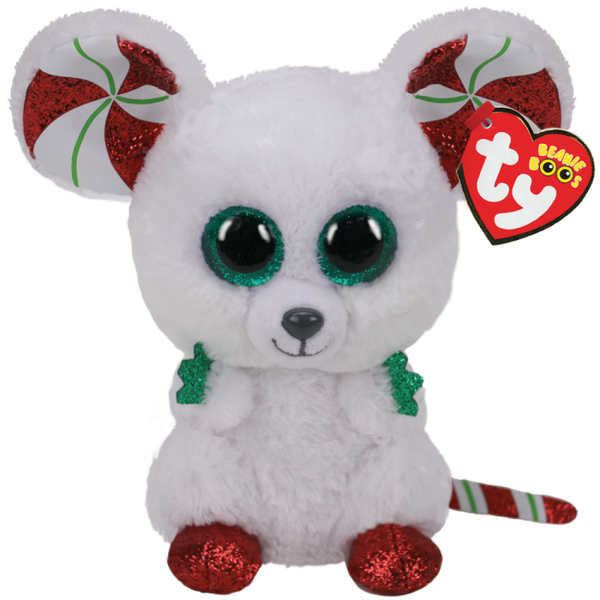 Beanie Boos Regular - Chimney the Mouse (Christmas)