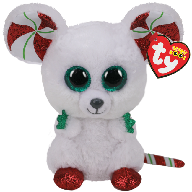 Beanie Boos Regular - Chimney the Mouse (Christmas)