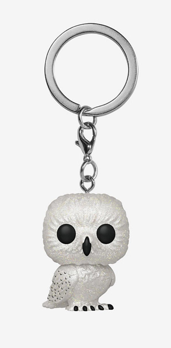 Harry Potter - Hedwig Diamond Glitter US Exclusive Pocket Pop! Keychain [RS]
