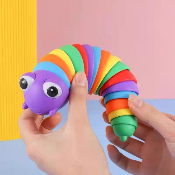 Rainbow Finger Slug (with eyes)