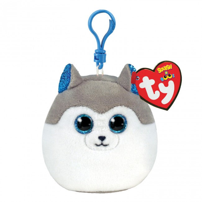 TY Mini Squish A Boo - Slush the Husky Clip