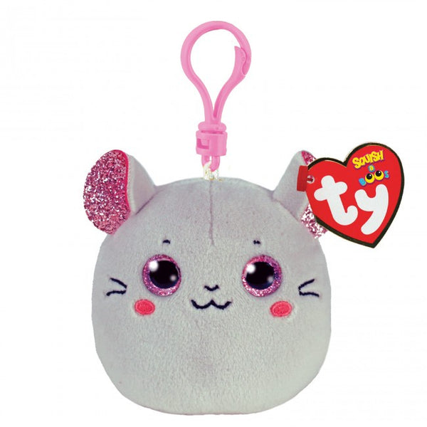 TY Mini Squish A Boo - Catnip the Mouse Clip