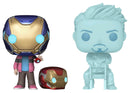 Avengers 4: Endgame - Morgan & Hologram Tony Glow with Helmet US Exclusive Pop! Vinyl 2-Pack[RS]