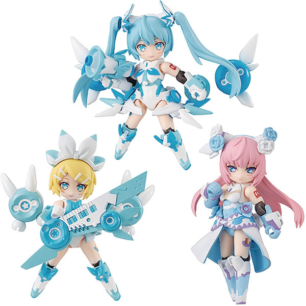 Hatsune Miku - Desktop Singer Series - Snow Miku Model Kits (Set of 3)