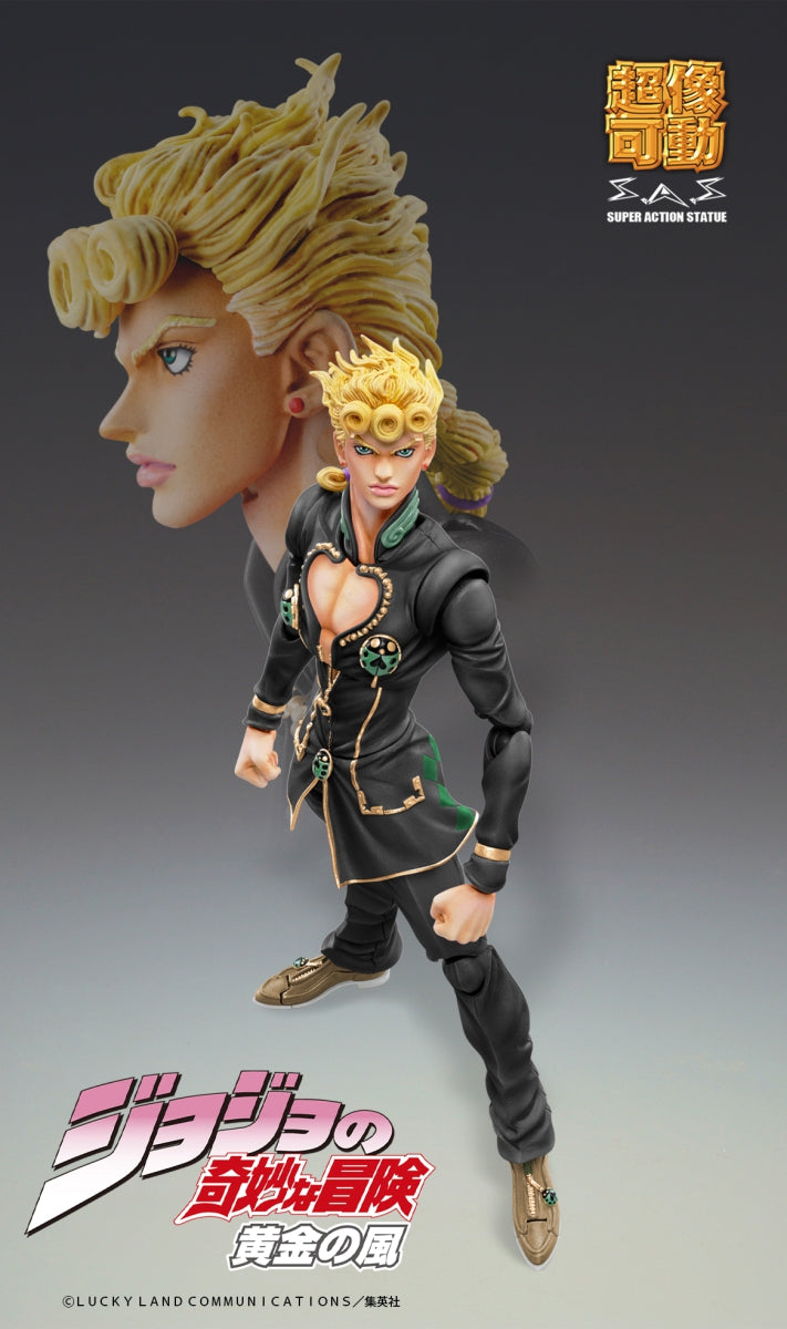 Jojo's Bizarre Adventure Part 5 - Golden Wind: Giorno Giovanna (Ver. Black) - Super Action Statue (Medicos)