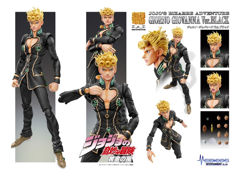 Jojo's Bizarre Adventure Part 5 - Golden Wind: Giorno Giovanna (Ver. Black) - Super Action Statue (Medicos)