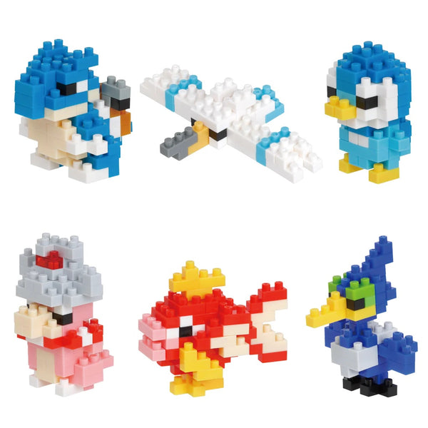 Nanoblock - Mini Pokémon Box - Water Type Set (6pc)