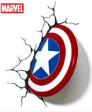 Marvel Avengers Captain America Shield 3DFX Wall Night Light