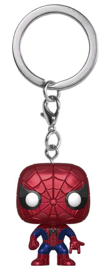 Spider-Man - Spider-Man Metallic US Exclusive Pocket Pop! Keychain [RS]
