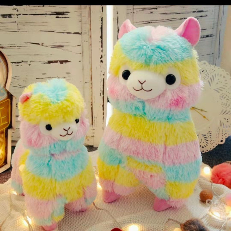 Rainbow Llama Plush 35cm