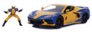 Marvel Comics - Wolverine & 2020 Chevy Corvette 1:24 Scale Hollywood Rides Vehicle