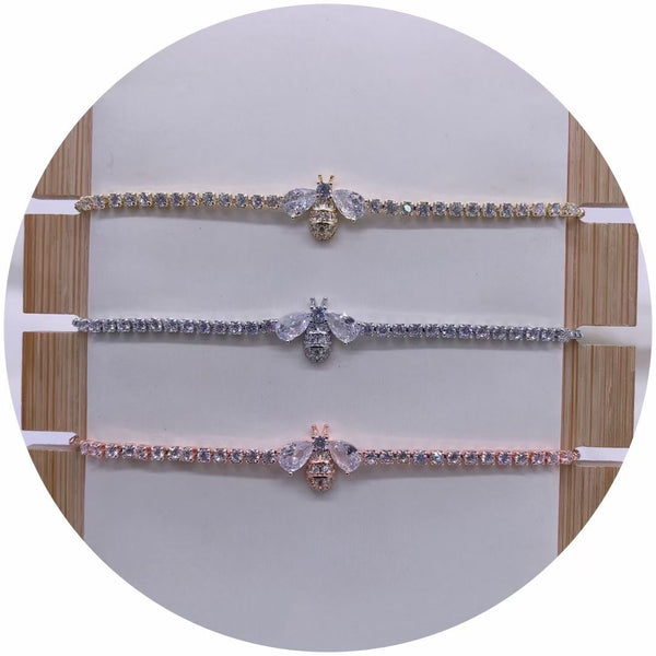 Crystal Bee Diamante Bracelet