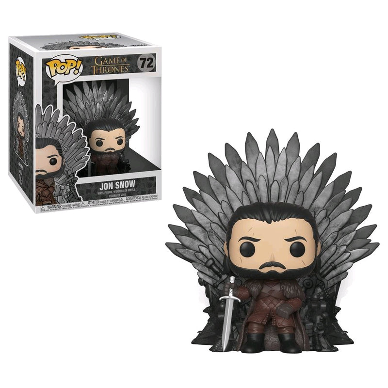 Game of Thrones - Jon Snow on Iron Throne Pop! Deluxe