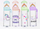 Rainbow Unicorn Water Bottle with LED Light