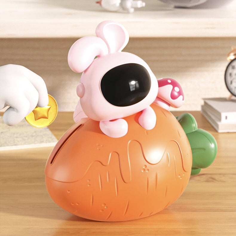 Rabbit and Carrot Money Bank Night Light