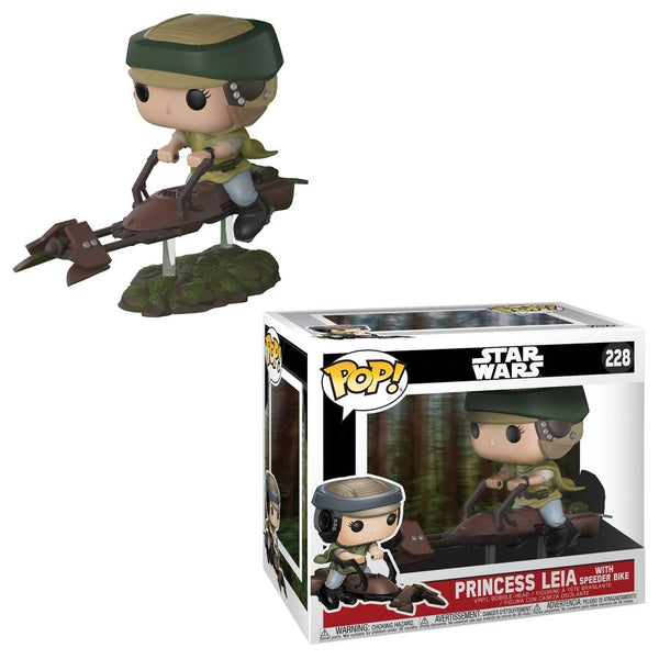 Star Wars - Leia on Speeder Bike (with chase) Pop! Deluxe