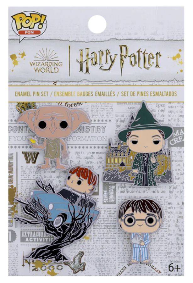 Harry Potter - Chamber of Secrets Pop! Pin 4-Pack