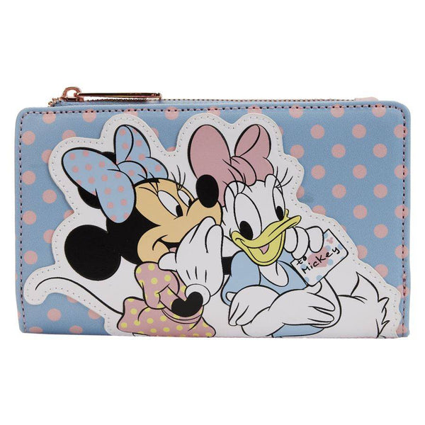 Disney - Minnie & Daisy Pastel Block Dots Flap Purse