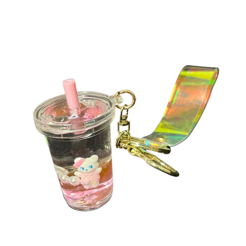 Kitty Cat Bubble Tea Keychain - Assorted