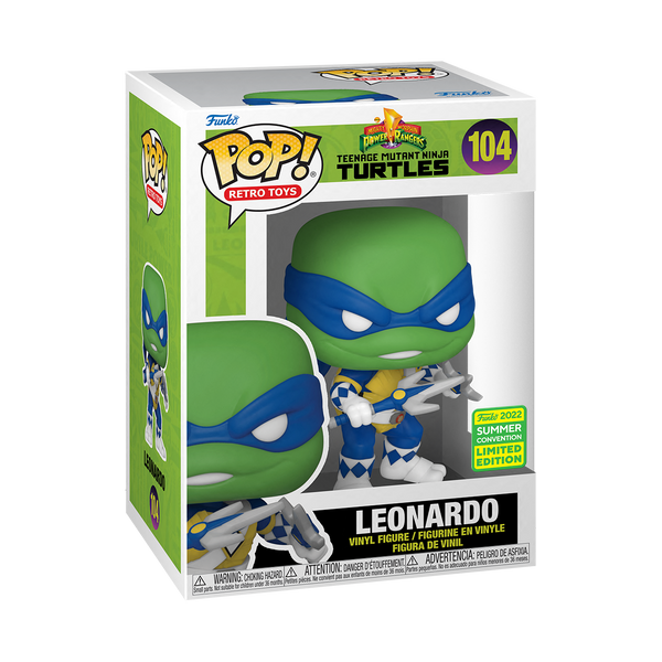 TMNT x MMPR - Leonardo Pop! Vinyl SDCC 2022 RS
