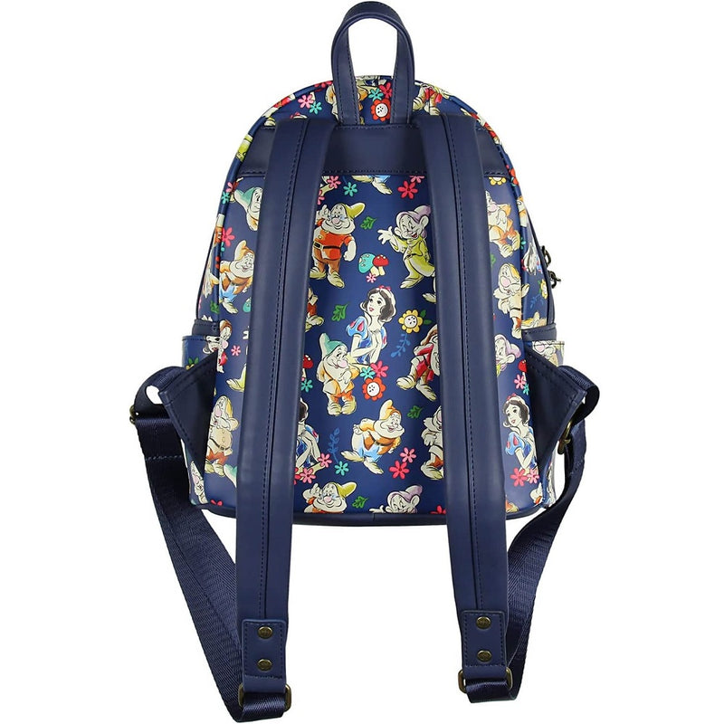Snow White and the Seven Dwarfs - Floral Watercolour AOP Mini Backpack