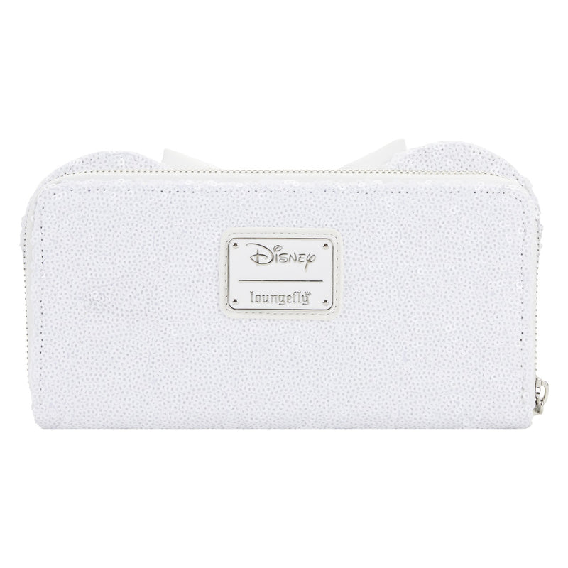 Disney - Minnie Mouse Sequin Wedding Zip Around Purse