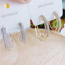 Caitlin Diamanté Hoop Earrings
