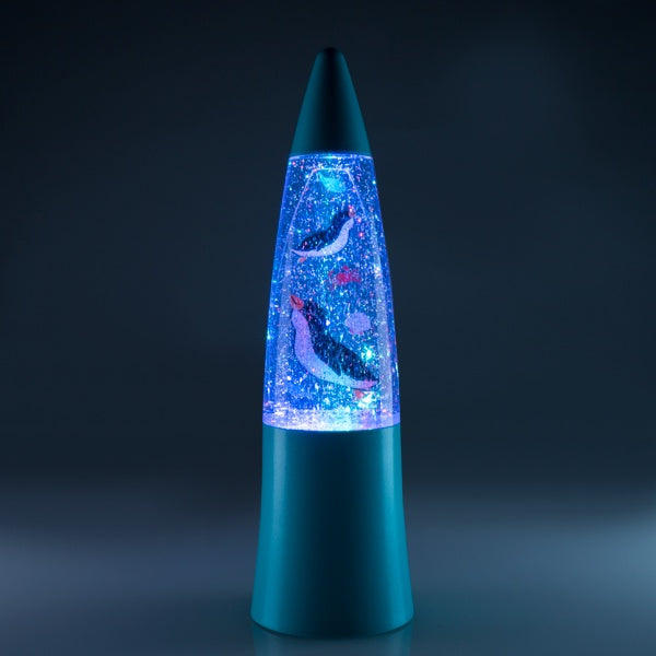 Penguin Shake & Shine Glitter Lamp