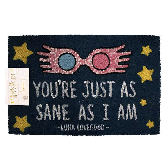 Harry Potter - Luna Lovegood Just As Sane Licensed Doormat