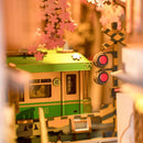 Robotime Rolife DIY Book Nook Sakura Densya