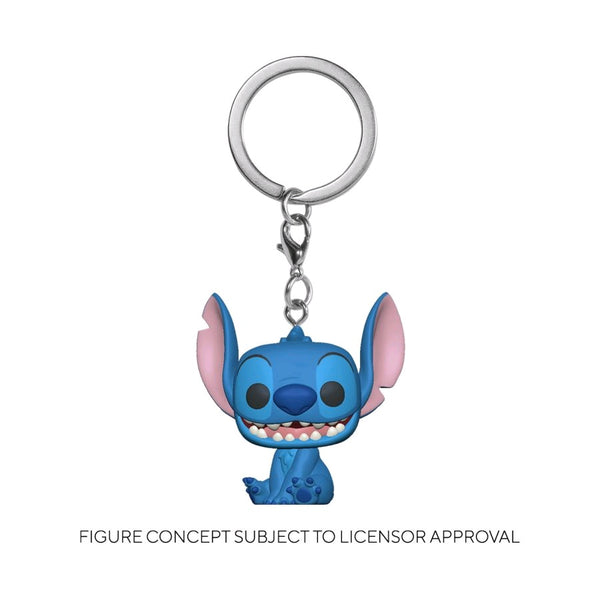 Lilo and Stitch - Stitch Flocked US Exclusive Pocket Pop! Keychain [RS]