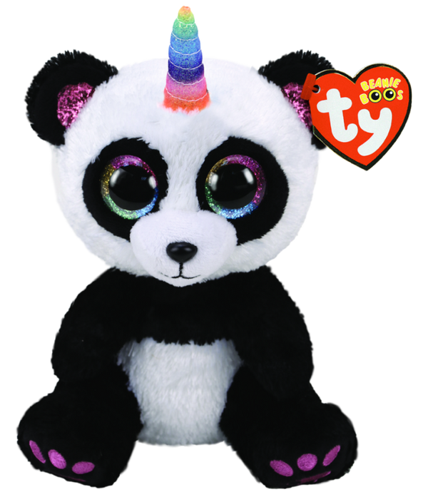 Beanie Boo Regular Paris Panda with Horn