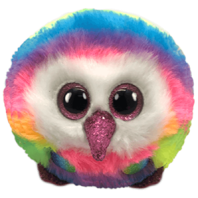 TY Puffies Owen Rainbow Owl