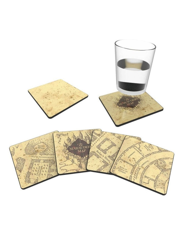 Harry Potter - Marauders Map Cold Reveal Coasters - Pack of 4