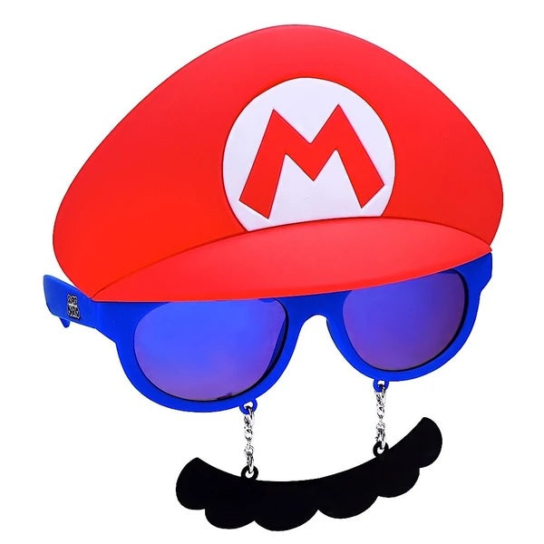 Big Characters Mario Mustache Sun-Staches