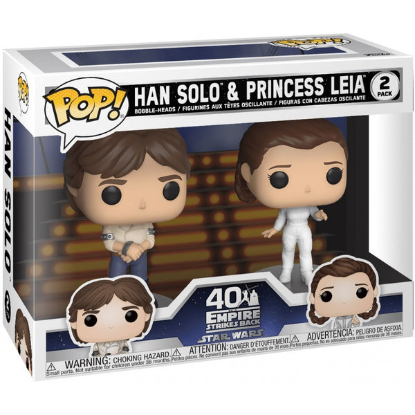 Star Wars - Han & Leia Pop! Vinyl 2pk