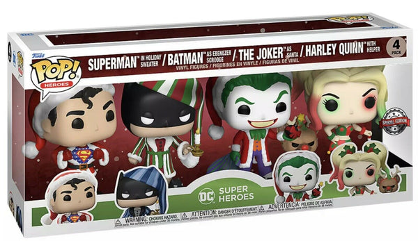 DC Comics - Holiday US Exclusive Pop! Vinyl 4-Pack [RS]