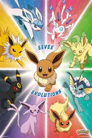 Pokemon - Poster - Eevee Evolutions