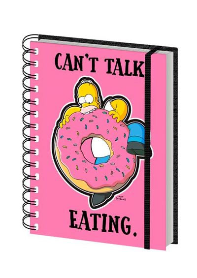 The Simpsons - Can't Talk, Eating - A5 Notebook