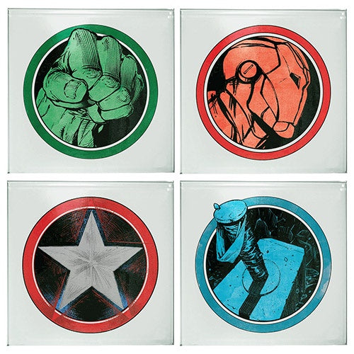 Set of 4 Marvel Avengers Coasters