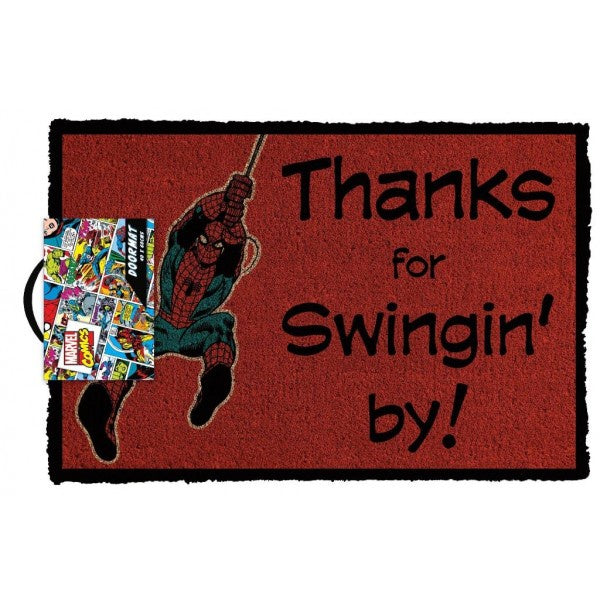 Marvel Comics - Spider-Man Swinging By Licensed Doormat