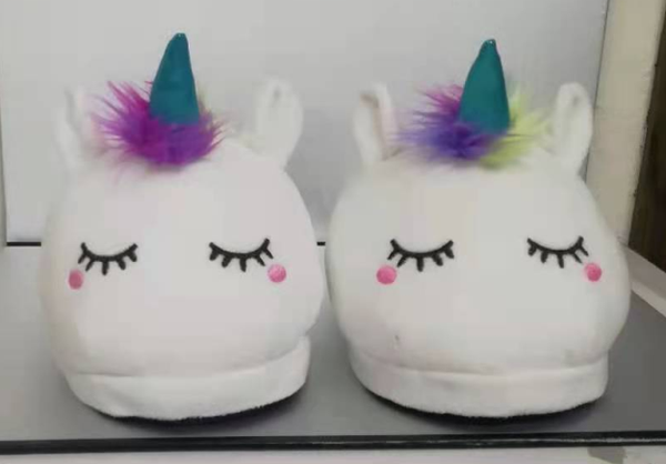 Unicorn Slippers - White
