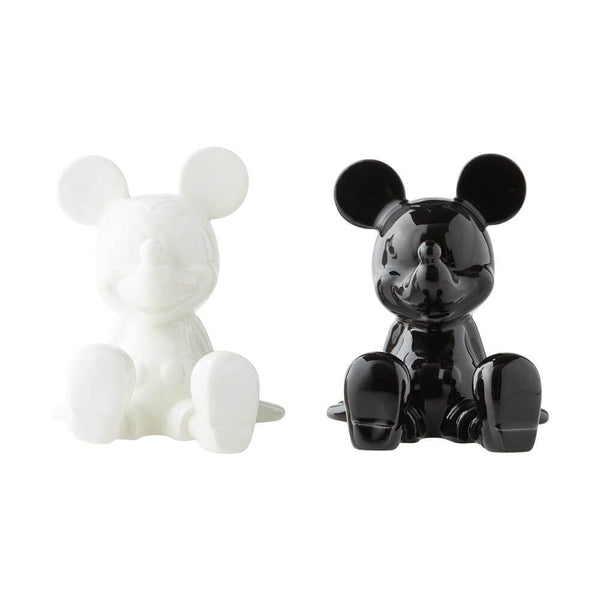 Disney Salt & Pepper Shaker Set: Black & White Mickey Mouse