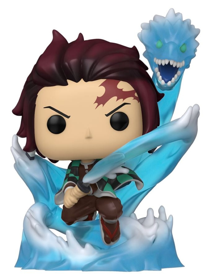 Demon Slayer - Tanjiro with Dragon US Exclusive Glow Translucent Pop! Vinyl [RS]