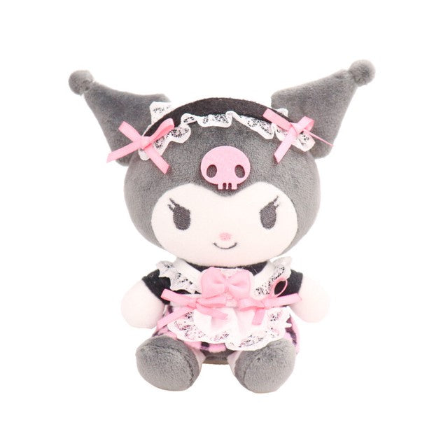 Sanrio - Kuromi Mini Mascot Plush Heart Maid Outfit