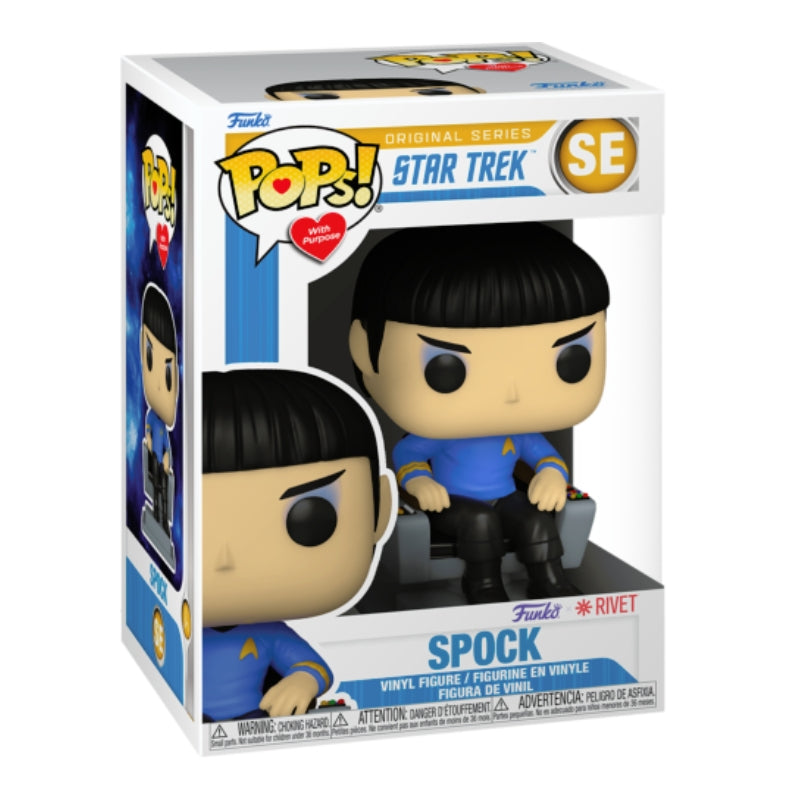 Star Trek: The Original Series - Spock in chair Pop! With Purpose Pop! Vinyl