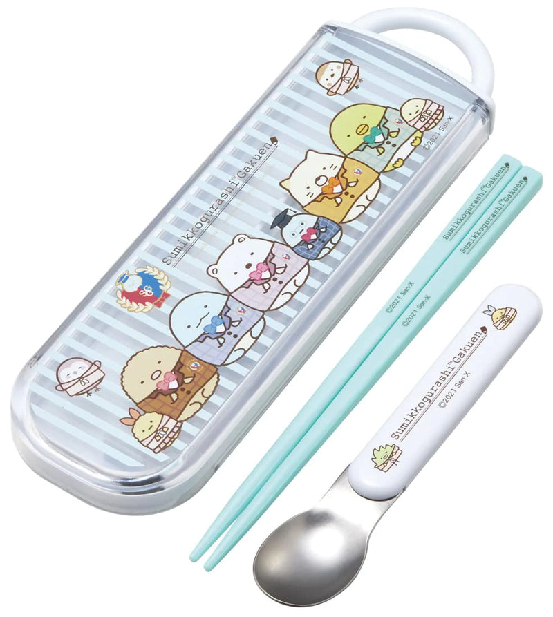 Sumikko Gurashi Gakuen Slide Cutlery Trio Set