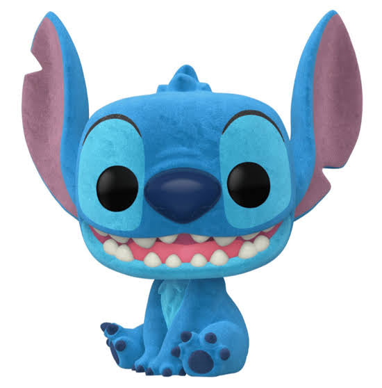 Lilo and Stitch - Stitch Seated Flocked US Exclusive Pop! Vinyl [RS]